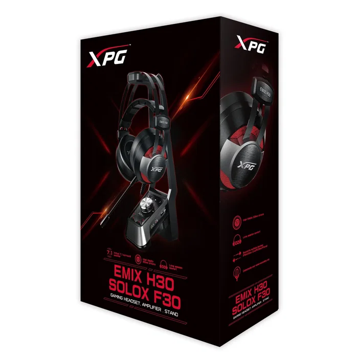Adata XPG EMIX H30 SE Auriculares Gaming con Micrófono y Amplificador, Negro y Rojo