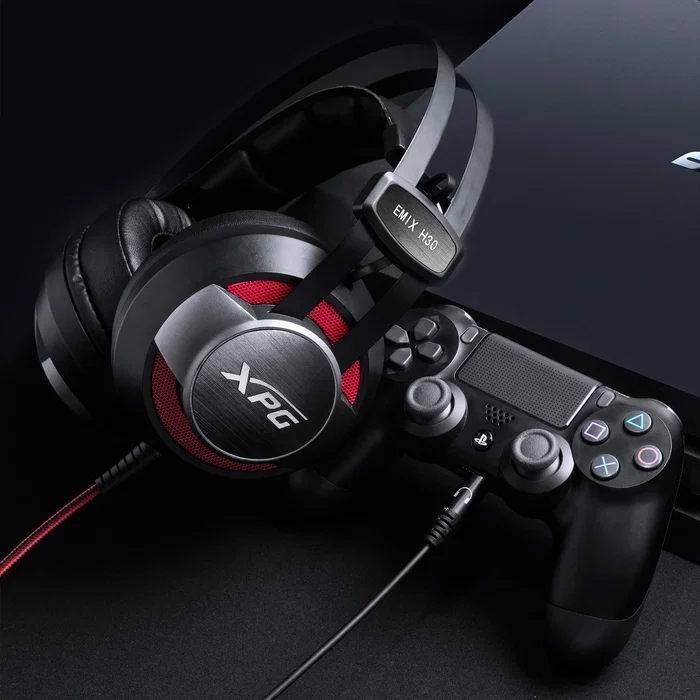 Adata XPG EMIX H30 SE Auriculares Gaming con Micrófono y Amplificador, Negro y Rojo