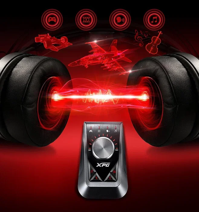 Adata XPG EMIX H30 SE Auriculares Gaming con Micrófono y Amplificador, Negro y Rojo
