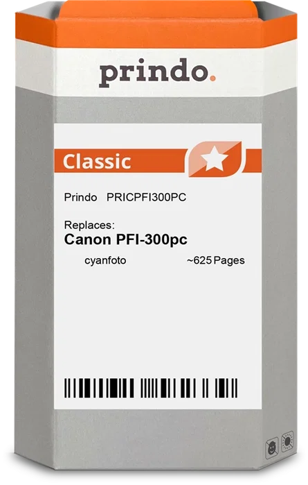 Prindo Cartucho de tinta cian PRICPFI300PC Classic Prindo Cartucho de tinta cian PRICPFI300PC Classic