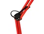 Q-connect Polaris Lámpara de Escritorio LED, Brazo Articulado de 3 Puntos, 40W, Color Rojo, Metálica