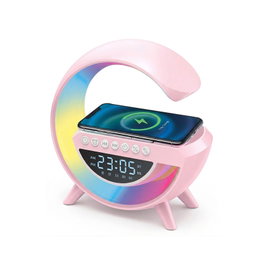 HOT FOCUS Altavoz Despertador LED Rosa