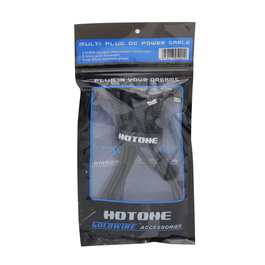 Hotone Daisy Chain 5 Cable de Alimentación DC con 5 Conectores y 25cm de Separación, Cobre Libre de Oxígeno 24AWG