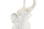 DKD Home Decor Lámpara de Sobremesa Elefante Blanco y Dorado