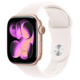 Apple Watch Series 11 GPS + Cellular - 42 mm - Oro Rosa - Correa Deportiva Rubor Claro M/L