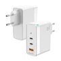 Aisens Cargador GaN 100W con 2xUSB-C y 1xUSB-A, Blanco