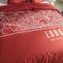 Today TOD3574641268626 Juego de Cama para 2 Personas 240x220 cm Algodón Estampado Londres Rojo