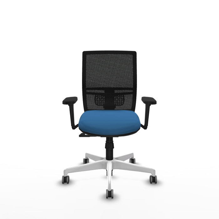 PIQUERAS Y CRESPO Silla de oficina Yunquera con mecanismo Sincro, Azul claro y Negro PIQUERAS Y CRESPO Silla de oficina Yunquera con mecanismo Sincro, Azul claro y Negro