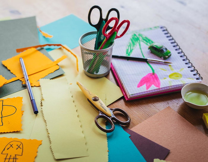 Fiskars Set de 3 tijeras Kidzors con diseños de animales rastreros