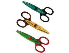 Fiskars Set de 3 tijeras Kidzors con diseños de animales rastreros