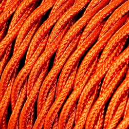 Edm Cable Textil Trenzado 2x0,75mm 25m Oro Seda