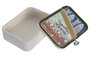 DKD Home Decor Caja con Tapa de Gres Diseño Sardinas Multicolor