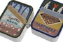 DKD Home Decor Caja con Tapa de Gres Diseño Sardinas Multicolor