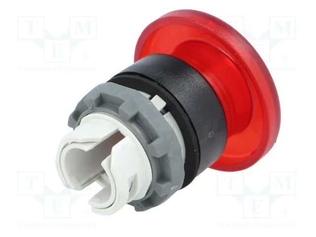 ABB Interruptor de presión rojo MLB-1 22mm
