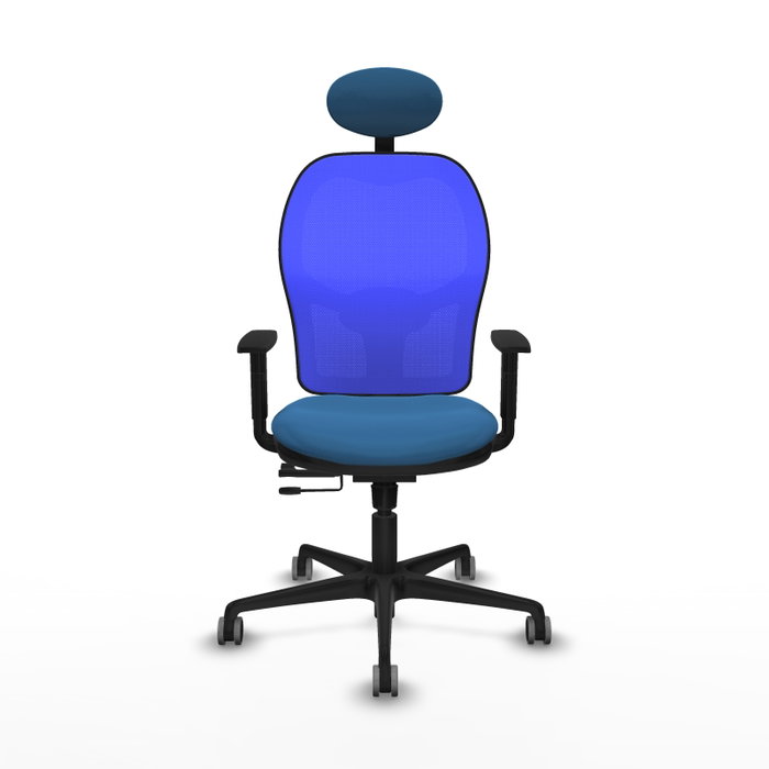 PIQUERAS Y CRESPO Silla de oficina Jorquera Azul con mecanismo Sincro/Traslack
