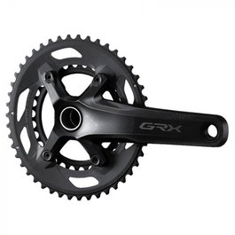 Shimano GRX FC-RX600 Juego de Bielas y Platos 46x30D 172.5 mm 10V Aluminio Negro 110/80 BCD