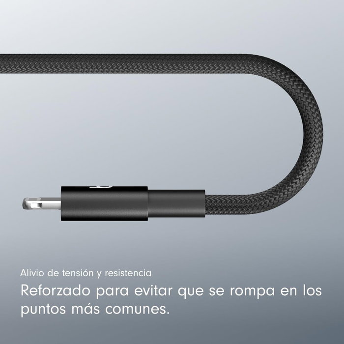 Cable USB-C a Lightning Apple MEQM4ZM/A Negro 20 cm Cable USB-C a Lightning Apple MEQM4ZM/A Negro 20 cm