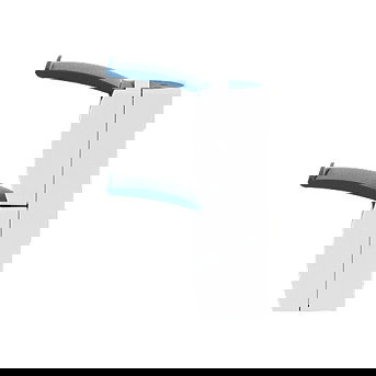 BUSCH-JAEGER BJ 20-02EW-53 Enchufe Empotrable con Tapa Abatible, 2 Tomas, Color Azul/Blanco, IP44, 250V, 16A