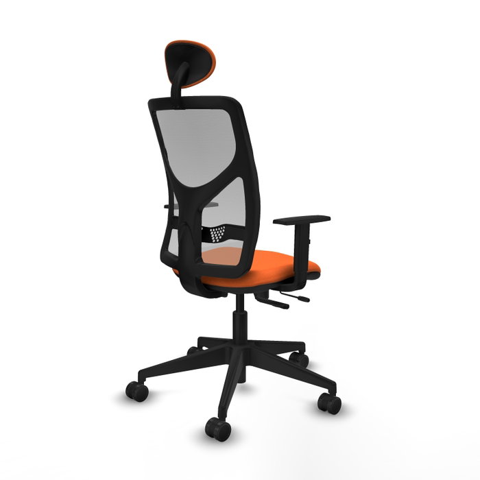 PIQUERAS Y CRESPO Silla de oficina Motilla Naranja y Gris PIQUERAS Y CRESPO Silla de oficina Motilla Naranja y Gris