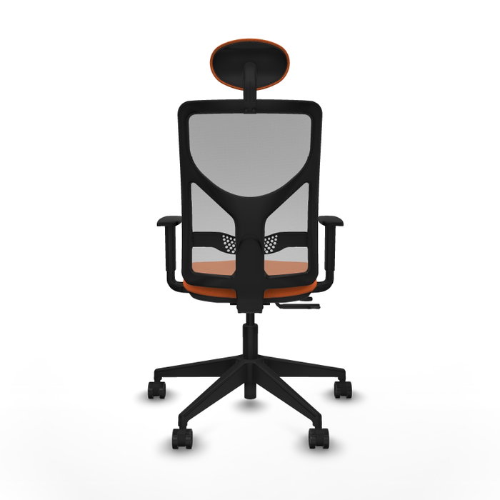 PIQUERAS Y CRESPO Silla de oficina Motilla Naranja y Gris PIQUERAS Y CRESPO Silla de oficina Motilla Naranja y Gris