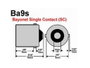 M-Tech Blíster 2X LED L016W - BA9S 1XHP Blanco