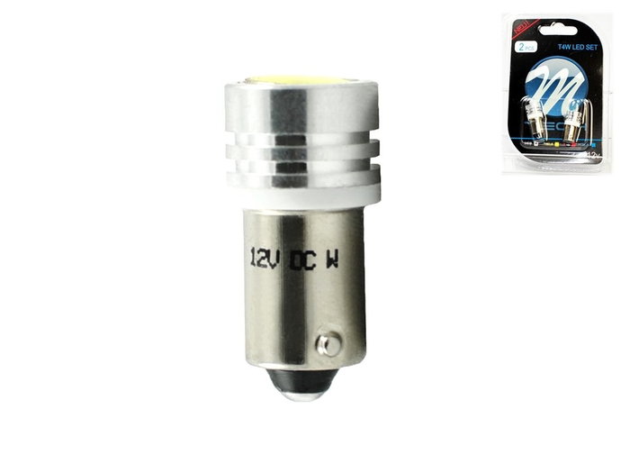 M-Tech Blíster 2X LED L016W - BA9S 1XHP Blanco