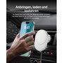 Belkin BoostCharge Pro Cargador Magnético Inalámbrico para Coche Qi2 (15W), Plata/Blanco, Incluye Fuente de 20W