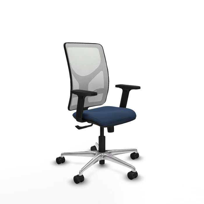 PIQUERAS Y CRESPO Silla de oficina Motilla Azul marino y Blanco PIQUERAS Y CRESPO Silla de oficina Motilla Azul marino y Blanco