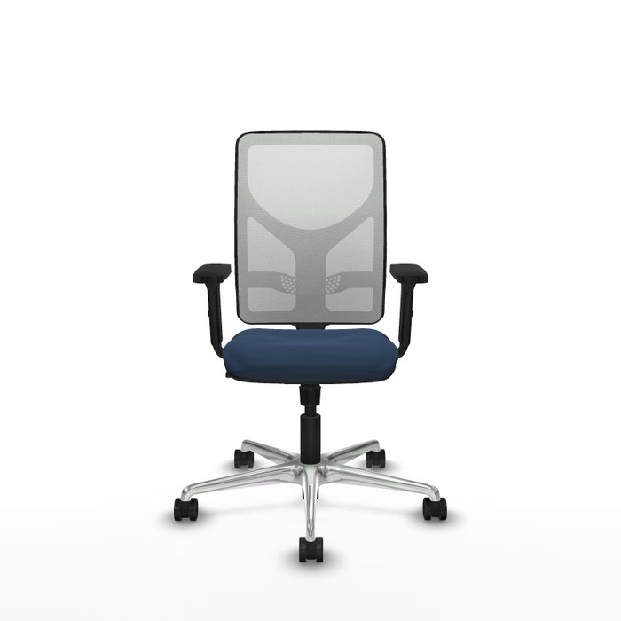 PIQUERAS Y CRESPO Silla de oficina Motilla Azul marino y Blanco PIQUERAS Y CRESPO Silla de oficina Motilla Azul marino y Blanco