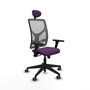PIQUERAS Y CRESPO Silla de oficina Motilla con Mecanismo Sincro, Morado y Gris