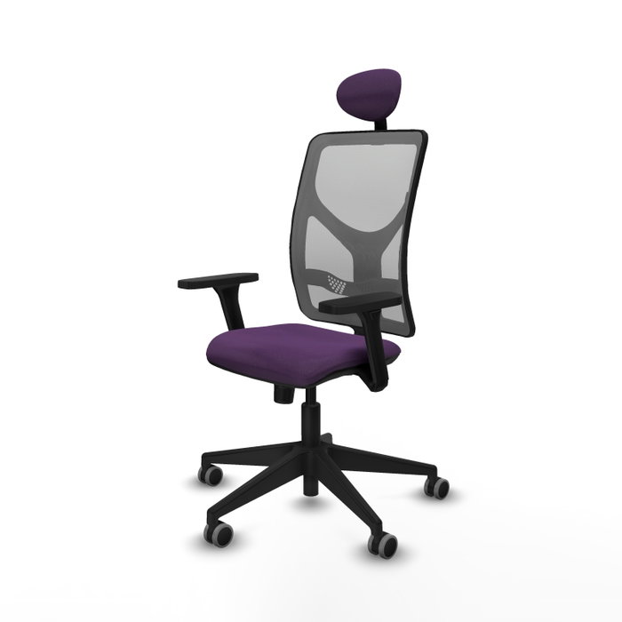 PIQUERAS Y CRESPO Silla de oficina Motilla con Mecanismo Sincro, Morado y Gris PIQUERAS Y CRESPO Silla de oficina Motilla con Mecanismo Sincro, Morado y Gris