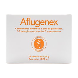 Bromatech Aflugenex 24 cápsulas Probiótico con Vitamina C para el Sistema Inmunitario