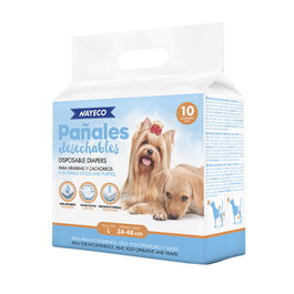 Nayeco Pañal para Perro Talla L (34-48 cm) - 10 Unidades