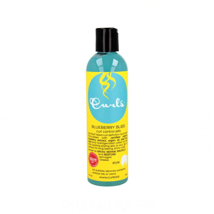 Curls Blueberry Bliss Curl Control Jelly Gel de Definición Anti-Frizz para Rizos Ondulados, Rizados y Afro, 236ml Curls Blueberry Bliss Curl Control Jelly Gel de Definición Anti-Frizz para Rizos Ondulados, Rizados y Afro, 236ml