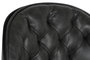 DKD Home Decor Silla Vintage Negra Gris Oscuro 57.5 x 83 x 47.5 cm con Ruedas Ajustable