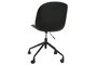 DKD Home Decor Silla Vintage Negra Gris Oscuro 57.5 x 83 x 47.5 cm con Ruedas Ajustable