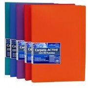 Carpeta Fundas (Tarifario) Office Box Pp Flexible A3 40 F. Supra Surtido (Set de 5)