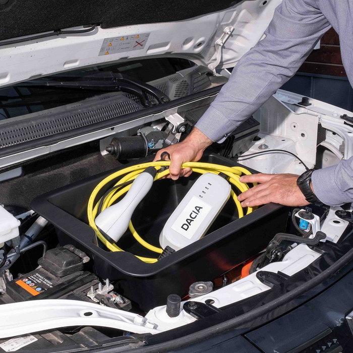 Armster Frunk para Dacia Primavera 2021- V01785 con Tapa Protectora Elástica y 20 Litros de Capacidad