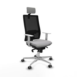 PIQUERAS Y CRESPO Silla de oficina Horna Gris con Mecanismo Sincro