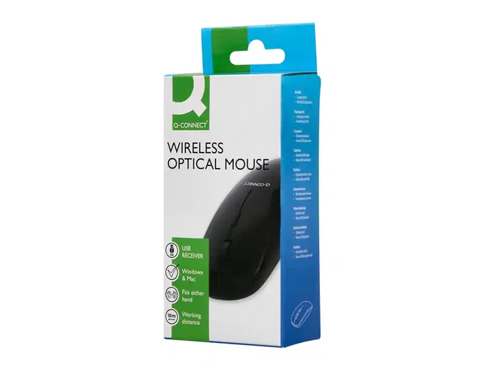 Q-connect Ratón Óptico Inalámbrico Silencioso Negro Q-connect Ratón Óptico Inalámbrico Silencioso Negro