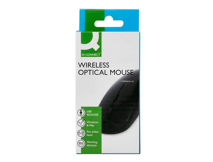 Q-connect Ratón Óptico Inalámbrico Silencioso Negro Q-connect Ratón Óptico Inalámbrico Silencioso Negro