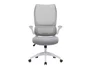 Q-connect Silla Oficina Catania Malla Respaldo Transpirable Altura Ajustable Ruedas Premium Color Gris Blanco