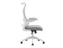 Q-connect Silla Oficina Catania Malla Respaldo Transpirable Altura Ajustable Ruedas Premium Color Gris Blanco