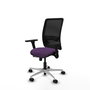 PIQUERAS Y CRESPO Silla de oficina Zulema con mecanismo Sincro/Traslack, Morado y Negro