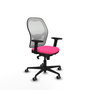 PIQUERAS Y CRESPO Silla de oficina Jorquera Rosa y Blanco