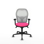 PIQUERAS Y CRESPO Silla de oficina Jorquera Rosa y Blanco