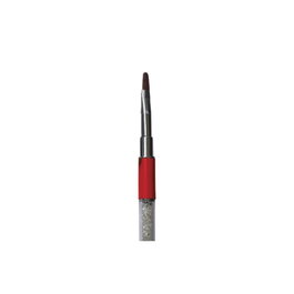 Thuya Pincel Gel Nº6 Rojo Decorado con Cristales Swarovski para Esculpido de Uñas Profesional