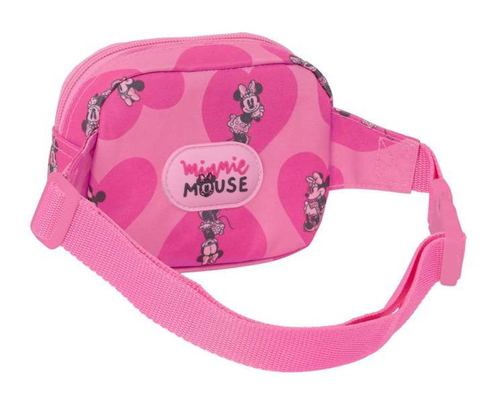 Riñonera Minnie Mouse Loving Rosa 14 x 11 x 4 cm