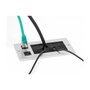 DeLOCK Entrada de cables con cepillo y 2 x RJ45 Keystone modular Cat.6 de aluminio
