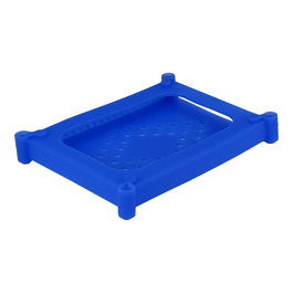 Inter-Tech Funda protectora de silicona para HDD de 2,5 pulg. azul